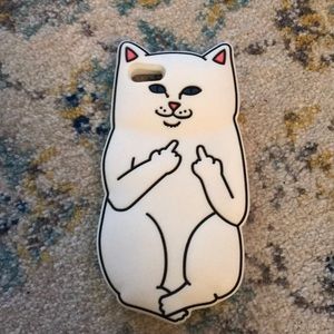 Cat middle finger iPhone 5/5s/5c phone case